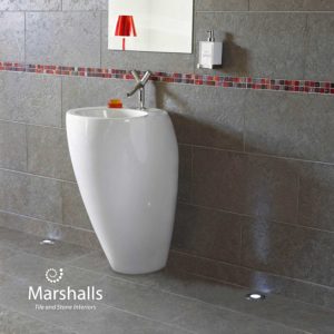 Marshalls Mosaics Rosetta Grey Brushed with logo