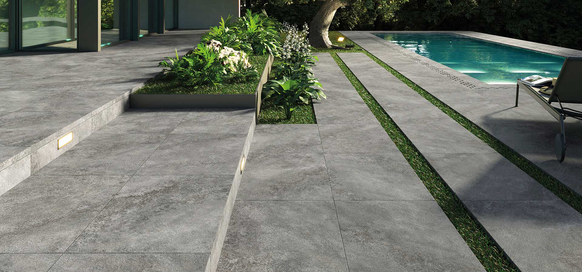 Athens Graphite 20mm Outdoor Tiles