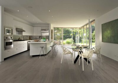 Kährs French Collection ~ Oak Cannes Dark Grey - Brushed, Matt Lacquered, Bevelled 4-Sides - 14mm x 190mm x 1900mm