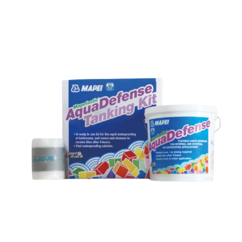 Mapei AquaDefense Tanking Kit Contents & Box