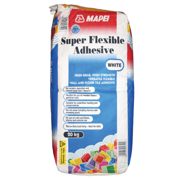 Mapei Super Flexible White S1 Adhesive 20kg