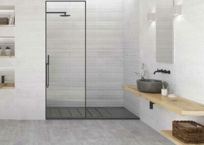 Rocersa Kore White — 20cm x 60cm, Kore White Relieve — 20cm x 60cm & Kore Grey — 47cm x 47cm