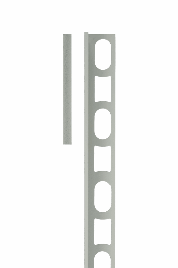 Mapei Profilpas Cerfix® Proangle Aluminium Square Edge Tile Trim in Silver Grey (111) 2.7m Length