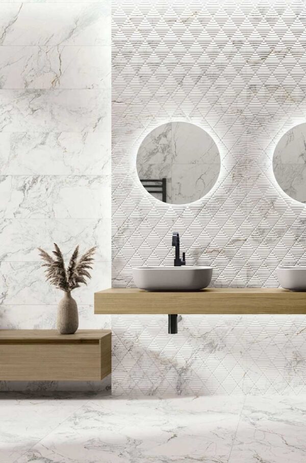 Iguazú 9547 White Relieve