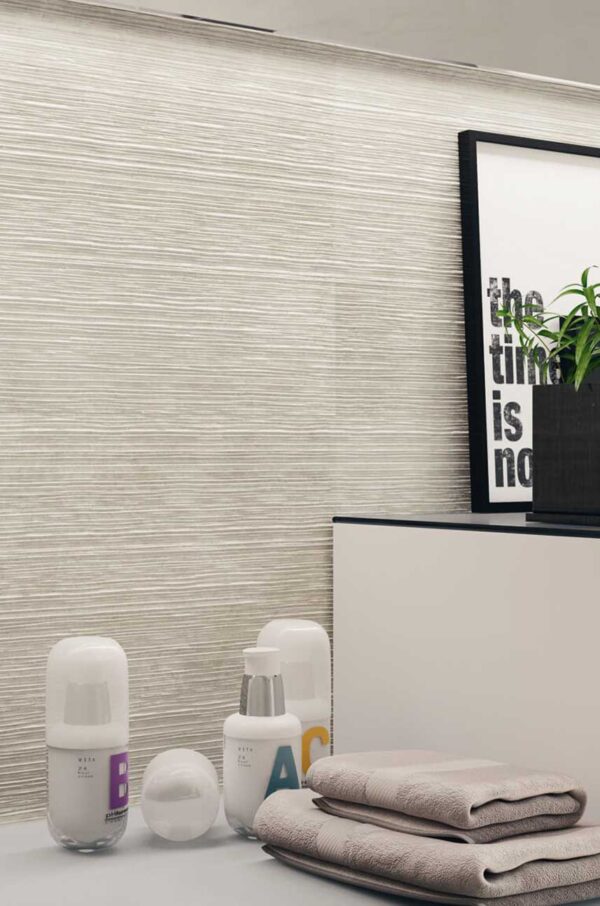 Manhattan 9521 Perla Relieve - 30cm x 90cm - Spacers Showrooms